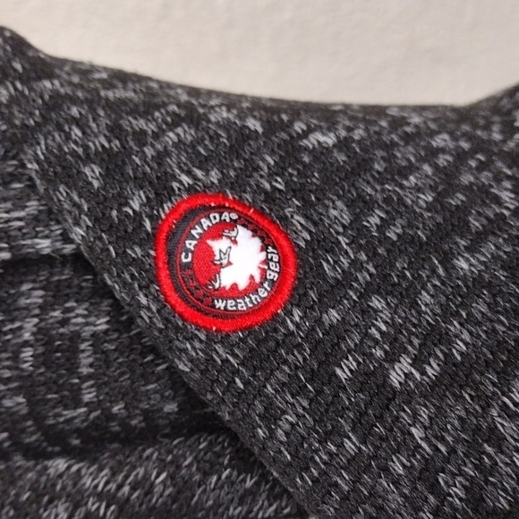 Canada Weathergear Black Marbled Sherpa  Shawl Collar Open Front Sweater Jacket - Picture 9 of 13